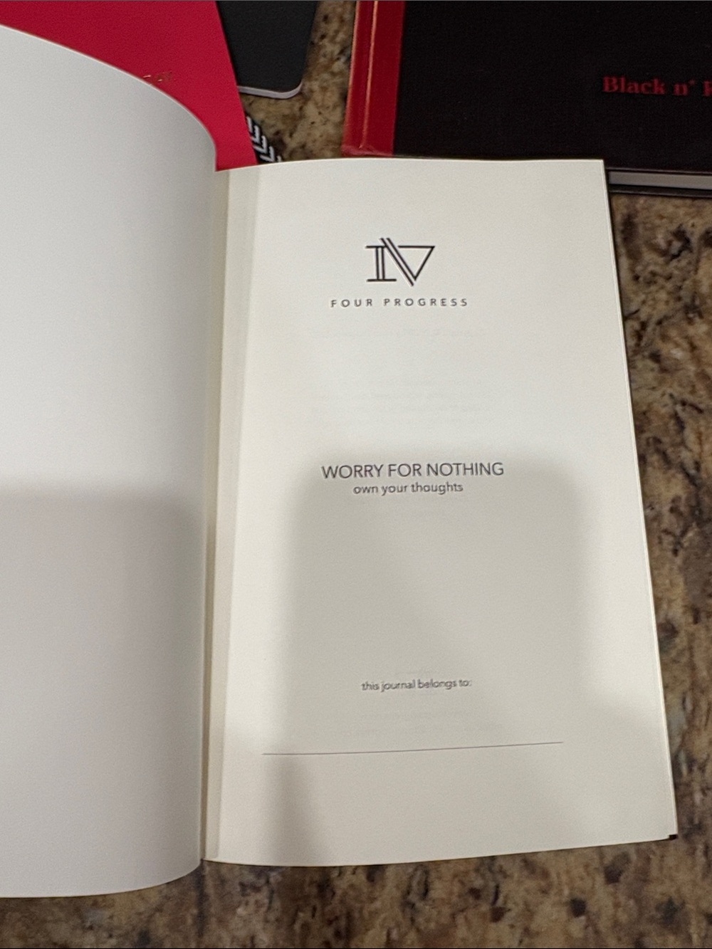 Lot of 6 unused notebooks White Hardcover Journal - Branded Notebook - Picture 3 of 6